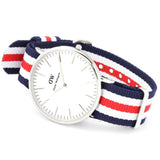 Buy Shop Daniel Wellington Classic Canterbury White Dial Two Tone Nylon Strap Watch For Men - DW00100016 USA Online