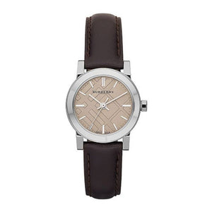 Buy Shop Burberry The City Beige Dial Brown Leather Strap Watch for Women - BU9208 USA Online