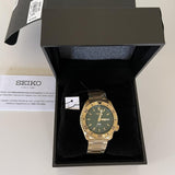 Buy Shop Seiko 5 Sports HUF Limited Edition Green Dial Gold Steel Strap Watch For Men - SRPJ20 USA Online