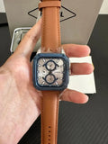 Buy Shop Fossil Inscription Multifunction Silver Dial Brown Leather Strap Watch for Men - BQ2658 USA Online
