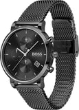 Buy Shop Hugo Boss Oxygen Black Dial Black Mesh Bracelet Watch for Men - 1513636 USA Online