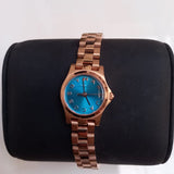 Buy Shop Marc Jacobs Henry Dinky Blue Dial Rose Gold Steel Strap Watch for Women - MBM3204 USA Online