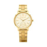 Buy Shop Michael Kors Jaryn Analog Quartz Gold Dial Gold Steel Strap Watch For Women - MK3500 USA Online