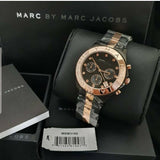 Buy Shop Marc Jacobs Blade Chronograph Grey Dial Two Tone Steel Strap Watch for Women - MBM3180 USA Online