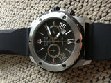 Buy Shop Bulova Marine Star Chronograph Black Dial Black Rubber Strap Watch for Men - 98B127 USA Online
