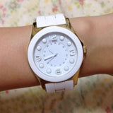 Buy Shop Marc Jacobs Pelly White Dial White Silicone Strap Watch for Women - MBM2526 USA Online