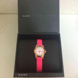 Buy Shop Marc Jacobs Henry White Dial Pink Leather Strap Watch for Women - MBM1237 USA Online