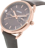 Buy Shop Fossil Tailor Grey Dial Grey Leather Strap Watch for Women - ES3913 USA Online