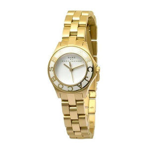 Buy Shop Marc Jacobs Amy White Dial Gold Steel Strap Watch for Women - MBM3051 USA Online