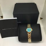 Buy Shop Marc Jacobs Amy Dinky Blue Dial Gold Steel Strap Watch for Women - MBM3229 USA Online