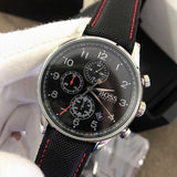 Buy Shop Hugo Boss Navigator Black Dial Black Leather Strap Watch for Men - 1513535 USA Online