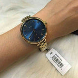 Buy Shop Marc Jacobs Sally Blue Dial Gold Steel Strap Watch for Women - MBM3366 USA Online