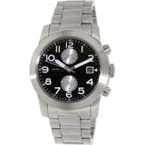 Buy Shop Marc Jacobs Larry Chronograph Black Dial Silver Steel Strap Watch for Men - MBM5050 USA Online