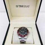 Buy Shop Tag Heuer Aquaracer Black Dial Silver Steel Strap Watch for Men - WAY101B.BA0746 USA Online