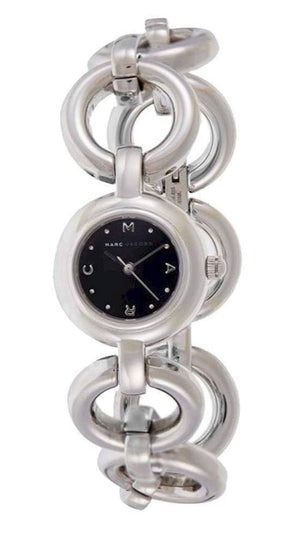 Buy Shop Marc Jacobs Amy Black Dial Silver Steel Strap Watch for Women - MBM3004 USA Online