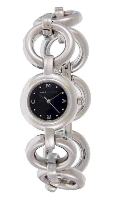 Buy Shop Marc Jacobs Amy Black Dial Silver Steel Strap Watch for Women - MBM3004 USA Online