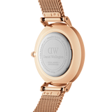 Buy Shop Daniel Wellington Classic Petite Melrose White Dial Rose Gold Mesh Bracelet Watch For Women - DW00100163 USA Online