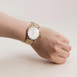 Buy Shop Marc Jacobs Baker White Dial Rose Gold Steel Strap Watch for Women - MBM3244 USA Online
