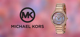 Buy Shop Michael Kors Kerry Purple Dial Rose Gold Stainless Steel Strap Watch for Women - MK3482 USA Online