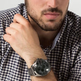 Buy Shop Diesel Mega Chief Chronograph Grey Dial Grey Steel Strap Watch for Men - DZ4282 USA Online