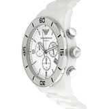 Buy Shop Emporio Armani Ceramic Chronograph White Dial White Ceramic Strap Watch For Men - AR1424 USA Online