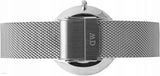 Buy Shop Daniel Wellington Petite Sterling Quartz White Dial Silver Mesh Bracelet Watch For Men - DW00100306 USA Online