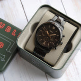 Buy Shop Fossil Neutra Chronograph Black Dial Black Steel Strap Watch for Men - FS5525 USA Online