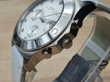 Buy Shop Marc Jacobs Blade White Dial White Leather Strap Watch for Women - MBM1187 USA Online
