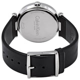 Buy Shop Calvin Klein Sight Silver Dial Black Leather Strap Watch for Men - K1S21120 USA Online