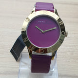 Buy Shop Marc Jacobs Purple Dial Purple Leather Strap Watch for Women - MBM1209 USA Online