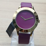 Buy Shop Marc Jacobs Blade Purple Dial Purple Leather Strap Watch for Women - MBM1203 USA Online