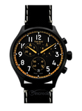 Buy Shop Tissot Chrono XL Vintage Chronograph Black Dial Black Leather Strap Watch For Men - T116.617.36.052.02 USA Online