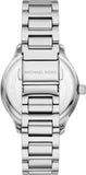 Buy Shop Michael Kors Sage Three-Hand White Dial Silver Steel Strap Watch for Women - MK4807 USA Online