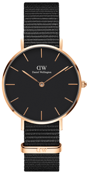 Buy Shop Daniel Wellington Classic Bayswater Black Dial Black NATO Strap Watch For Women - DW00100281 USA Online