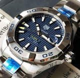 Tag Heuer Aquaracer Automatic Blue Dial Silver Steel Strap Watch for Men - WBD2112.BA0928