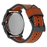 Buy Shop Fossil Machine Chronograph Black Dial Brown Leather Strap Watch for Men - FS5234 USA Online