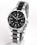 Buy Shop Tag Heuer Aquaracer Quartz Diamonds Black Dial Two Tone Steel Strap Watch for Women - WAY131G.BA0913 USA Online
