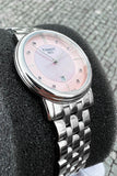 Buy Shop Tissot T Classic Carson Premium Lady Mother of Pearl Pink Dial Silver Steel Strap Watch For Women - T122.210.11.159.00 USA Online