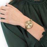 Buy Shop Marc Jacobs Sally Champagne Gold Dial Gold Steel Strap Watch for Women - MBM3363 USA Online