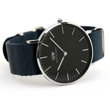 Buy Shop Daniel Wellington Classic Bayswater Black Dial Black NATO Strap Watch For Women - DW00100282 USA Online