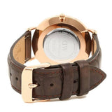 Buy Shop Daniel Wellington Classic York Black Dial Brown Leather Strap Watch For Women - DW00100140 USA Online