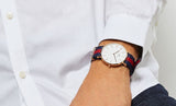 Buy Shop Daniel Wellington Classic Oxford White Dial Two Tone NATO Strap Watch For Men - DW00100001 USA Online