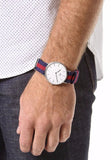 Buy Shop Daniel Wellington Classic Oxford White Dial Two Tone Nylon Strap Watch For Men - DW00100015 USA Online