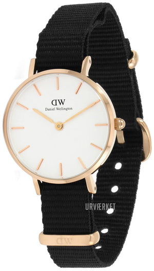 Buy Shop Daniel Wellington Classic Petite Cornwall White Dial Black NATO Strap Watch For Women - DW00100251 USA Online
