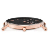 Buy Shop Daniel Wellington Bristol Black Dial Brown Leather Strap Watch For Men - DW00100125 USA Online
