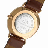 Buy Shop Daniel Wellington Classic St. Mawes White Dial Brown Leather Strap Watch for Men - DW00100035 USA Online