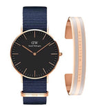 Buy Shop Daniel Wellington Classic Bayswater Black Dial Black NATO Strap Watch For Women - DW00100281 USA Online