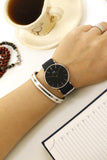 Buy Shop Daniel Wellington Classic Bayswater Black Dial Black NATO Strap Watch For Women - DW00100282 USA Online