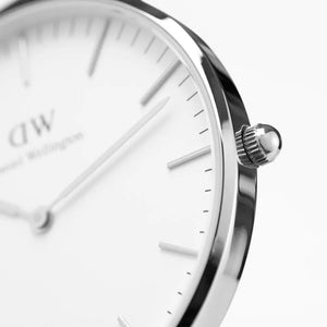 Buy Shop Daniel Wellington Classic Bayswater White Dial Blue NATO Strap Watch For Women - DW00100280 USA Online