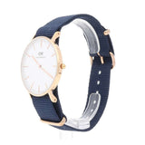Buy Shop Daniel Wellington Classic Bayswater White Dial Navy Blue NATO Strap Watch For Women - DW00100279 USA Online